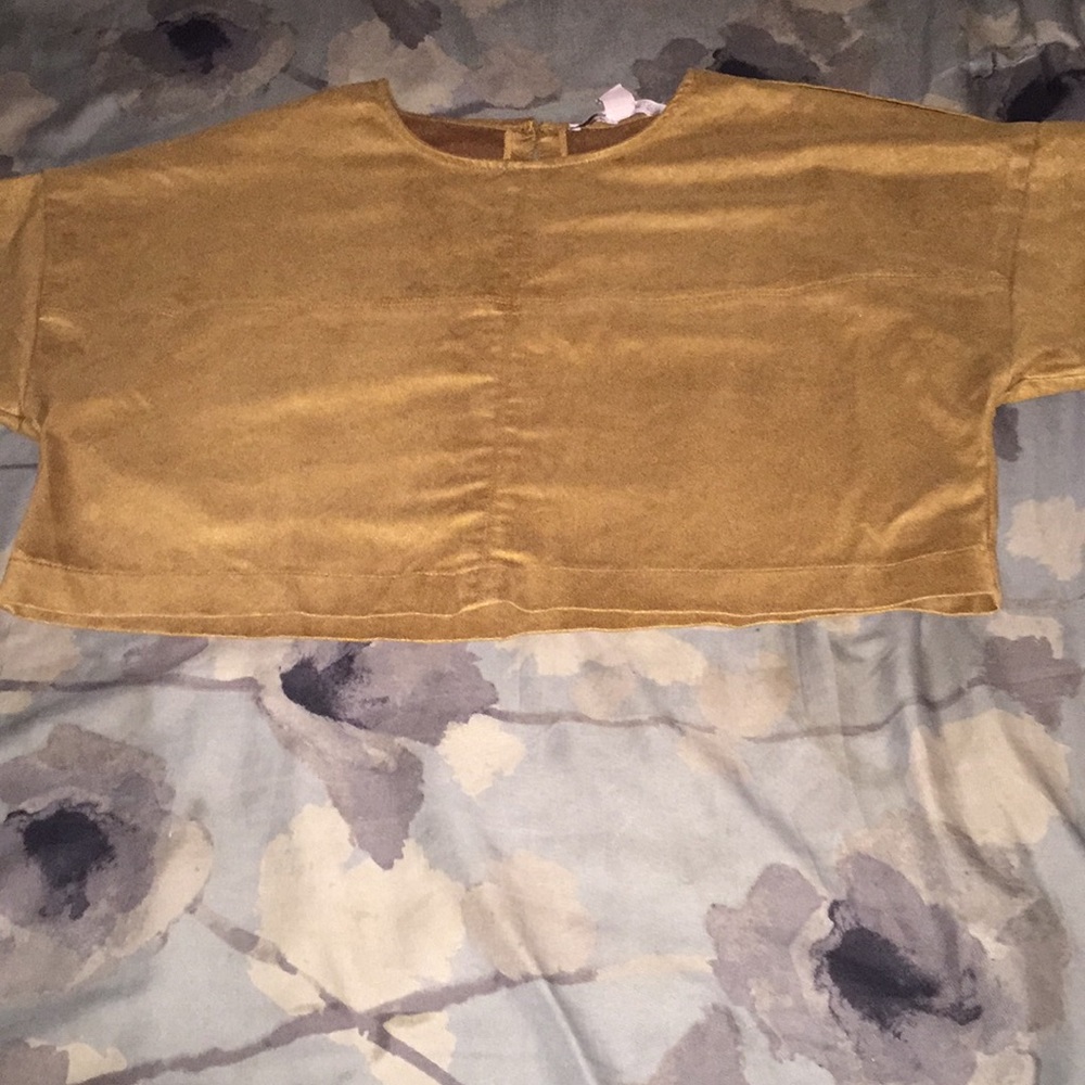 Brown crop top